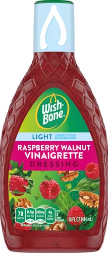 Wish-Bone Light Raspberry Walnut Vinaigrette Dressing,15 FL oz Bottle