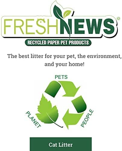 Fresh News Recycled Paper, Original Pellet Cat Litter, 12 Pound