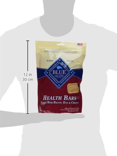 Blue Buffalo Health Bars Crunchy Dog Biscuits, Oven-Baked With Natural Ingredients, Bacon, Egg & Cheese , 16-oz. Bag