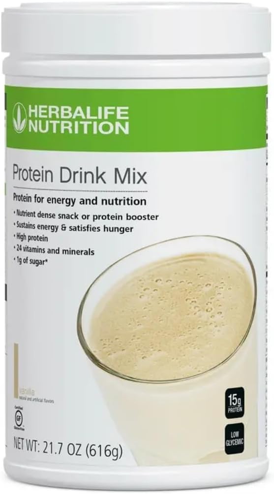 Herbalife Protein Drink Mix PDM - Vanilla (616 gm Canister)