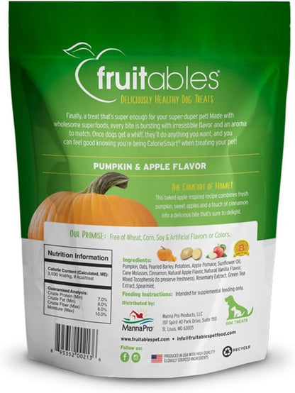 Fruitables Dog Treats Pumpkin & Apple Flavor, 7 oz