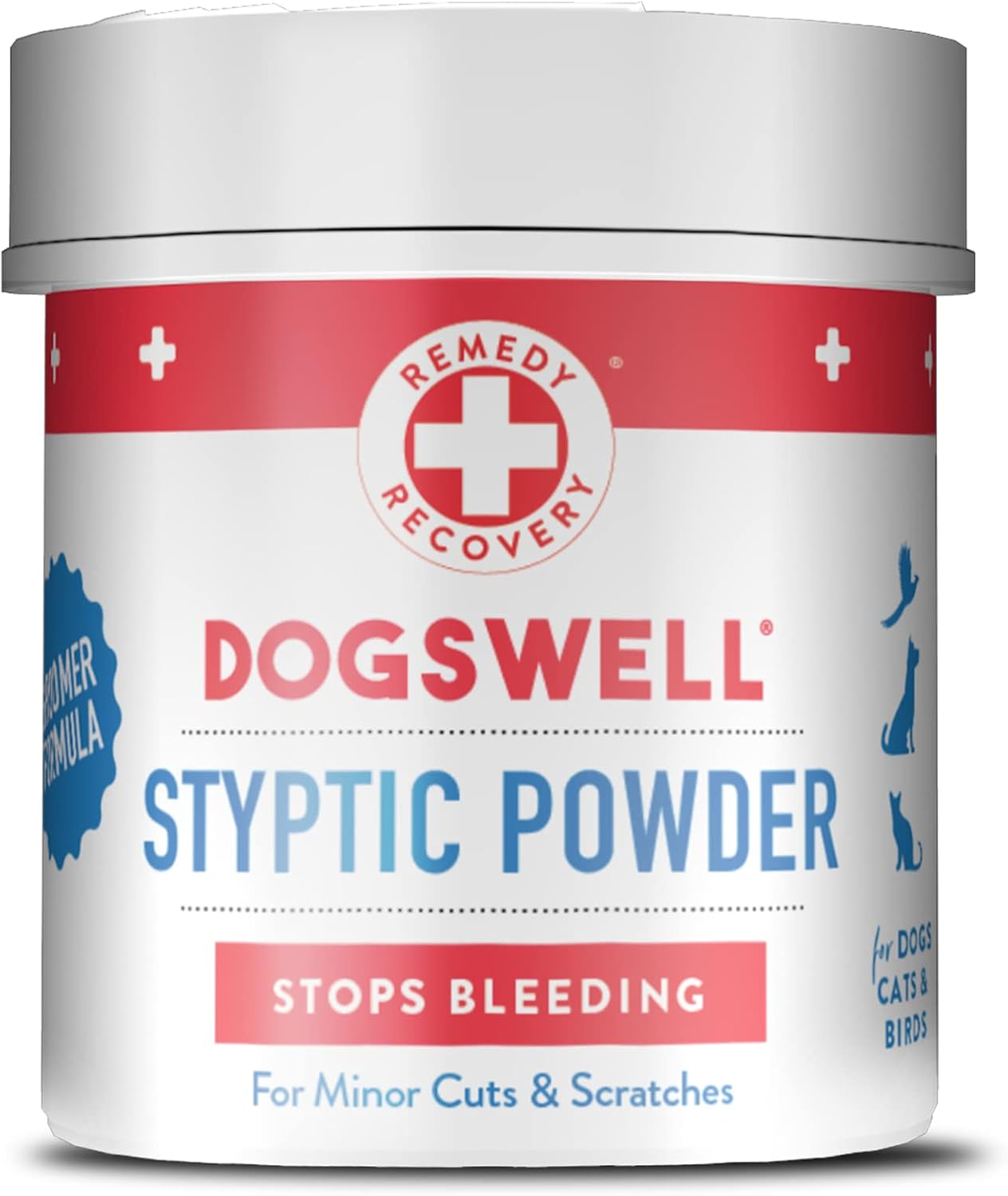 DOGSWELL Remedy Recovery Styptic Blood Stopper Powder for Dogs & Cats 1.5 oz. Container