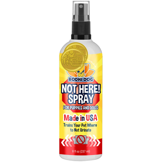 Bodhi Dog Not Here! Spray | Trains Your Pet Where Not to Urinate | Training Corrector for Puppies & Dogs | for Indoor & Outdoor Use | No More Marking | Made in The USA (8 Ounce)