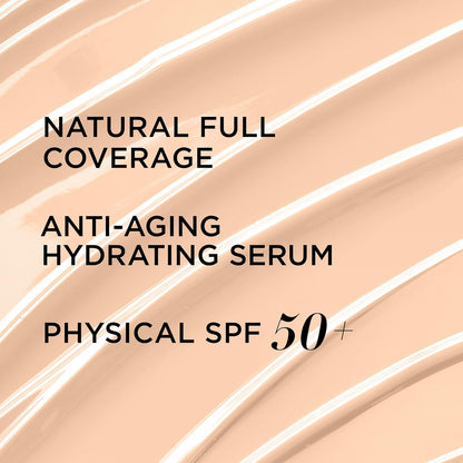 IT Cosmetics Your Skin But Better CC+ Cream - Color Correcting Cream, Full-Coverage Foundation, Hydrating Serum & SPF 50+ Sunscreen - Natural Finish - 1.08 fl oz