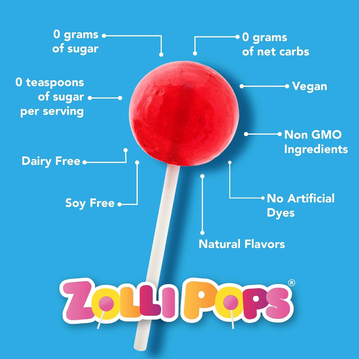 Zolli, Lollipops Xylitol Variety, 5.2 Ounce