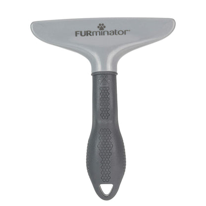 FURminator Dog/Cat Grooming Rake, Grooming Tool, Removes Loose Hair and Tangles, Gray