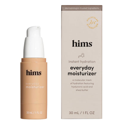 hims Everyday Moisturizer for Men - Lightweight, Hydrating Mens Face Moisturizer with Hyaluronic Acid and Shea Butter - 1 pack