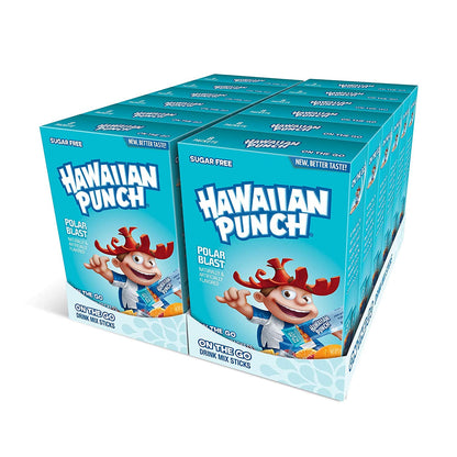 Hawaiian Punch Powder Drink Mix – Sugar Free & Delicious, Excellent source of Vitamin C (Polar Blast, 96 Sticks)