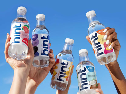 Hint Water Best Sellers Pack, 3 Bottles Each of: Watermelon, Blackberry, Cherry, and Pineapple, Zero Calories, Zero Sugar and Zero Sweeteners, 16 Fl Oz (Pack of 12)