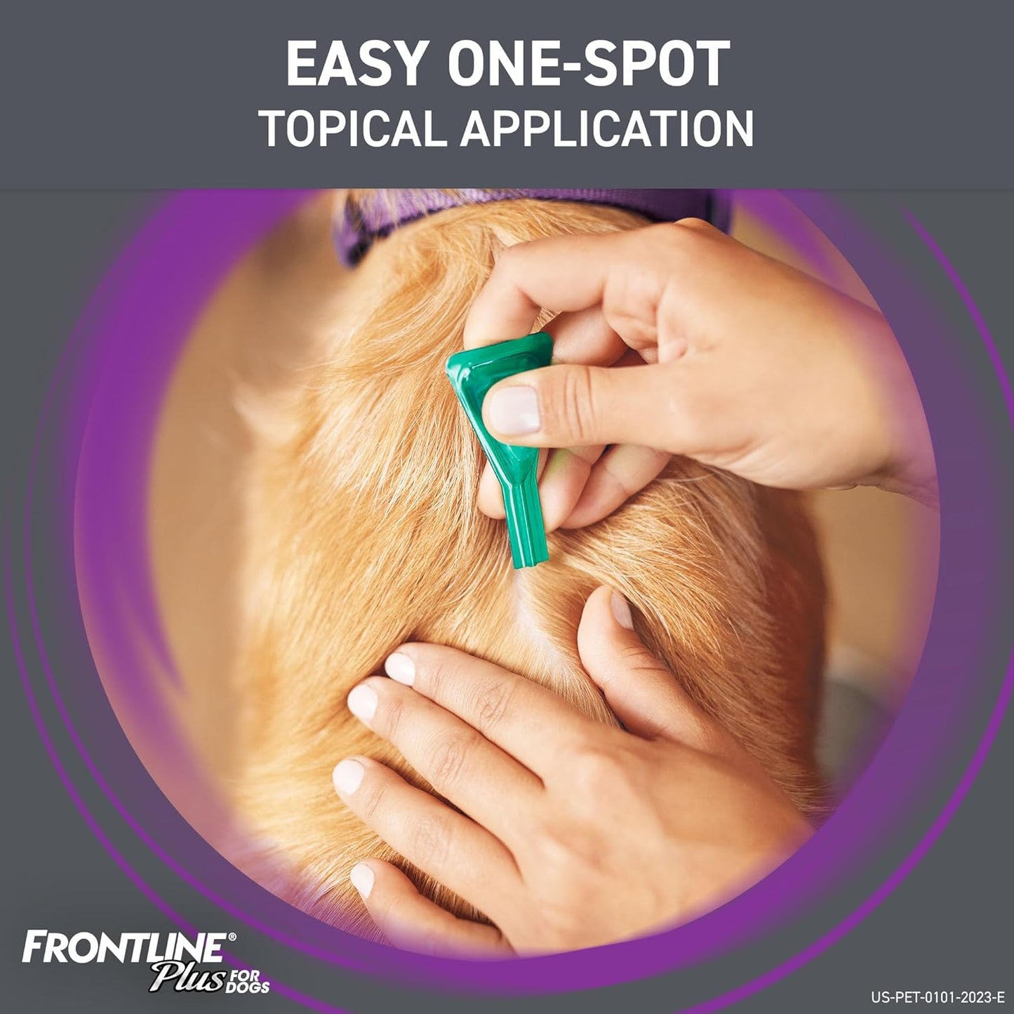 Frontline Plus Flea and Tick Treatment for Large Dogs Up to 45 to 88 lbs. 3 Treatments