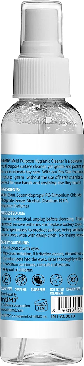 IntiMD Multi-Purpose Hygienic Cleaner Advanced Pro-Skin Formula Toy Friendly Conditioning Formula