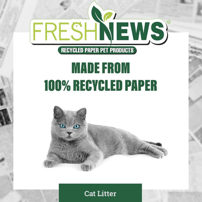 Fresh News Recycled Paper, Original Pellet Cat Litter, 12 Pound