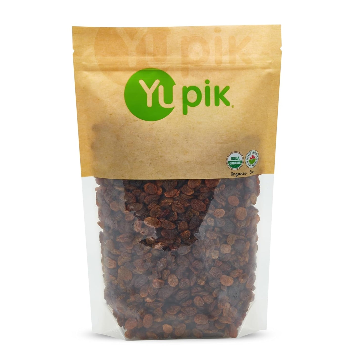 Yupik Organic Sultana Raisins, 2.2 lb, Gluten-Free, Kosher, Non-GMO, Vegan, Whole Dried Fruits, Naturally Sweet, No Added Sugar, Seedless, Healthy Snacks, Fruity Topping & Inclusion, Ideal for Baking