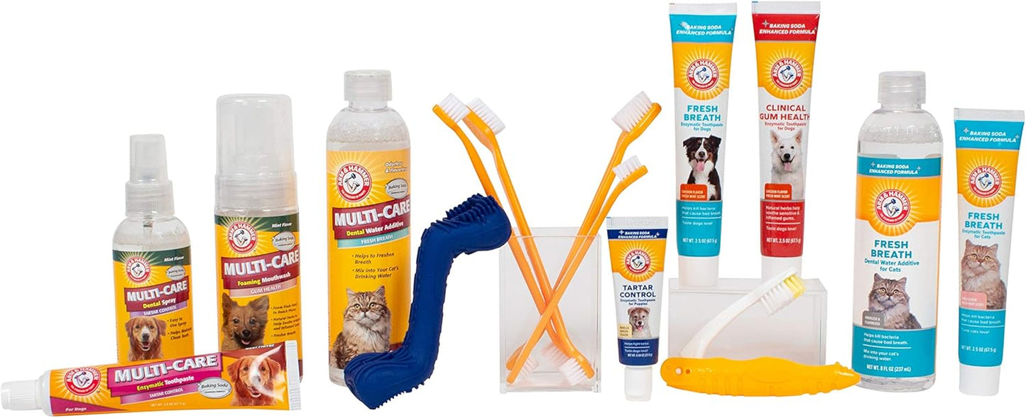 Arm & Hammer for Pets Dog Oral Care Spray - Fresh Breath & Teeth Cleaning Spray - Pet Breath Freshener - Reduce Plaque & Tartar Buildup - Healthy Mouth Hygiene Solution for Dogs - Mint Flavor, 4 Oz