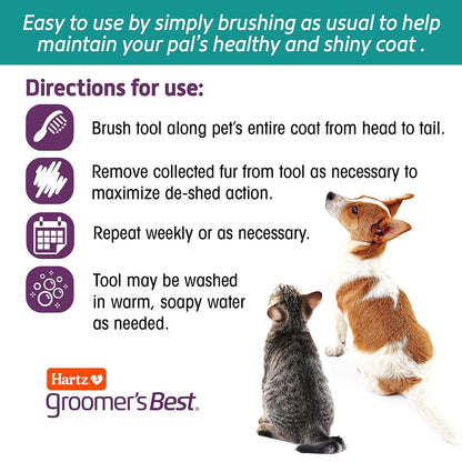 Groomer's Best Small Combo Brush for Cats and Small Dogs