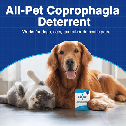 for Dogs and Cats | Stool Eating & Coprophagia Deterrent | Dog & Cat Food Powder Additive to Prevent Dogs from Eating Poop | Safe for Your Pets | Vet Recommended Formula for Anti-Coprophagia