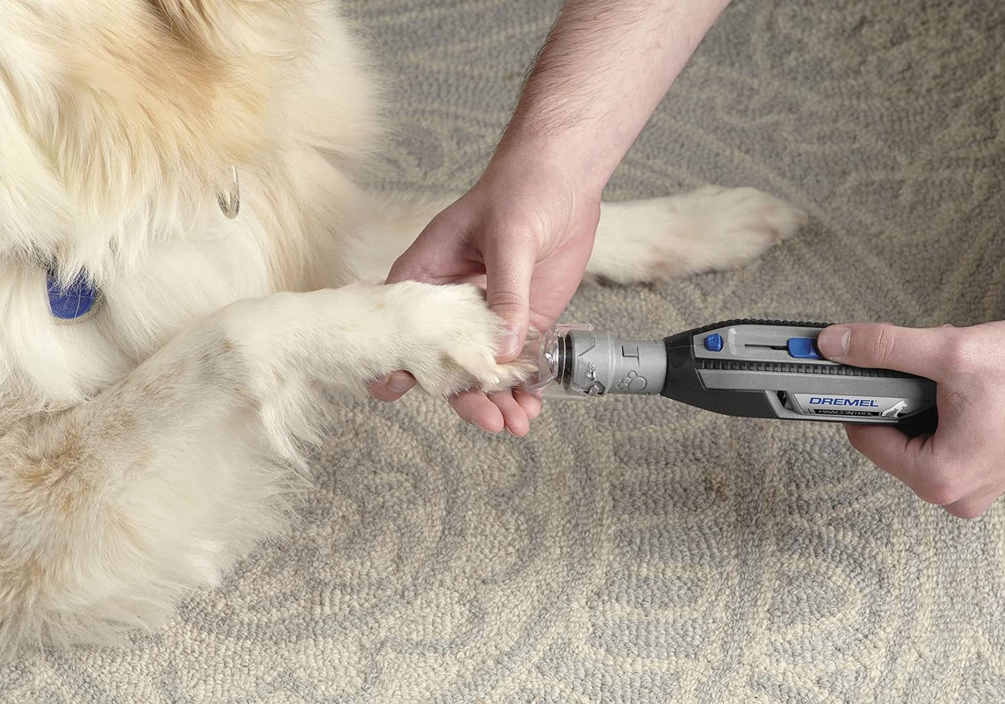 Dremel PawControl 7760-PGK Dog Nail Grinder and Trimmer - Cordless & Rechargeable Pet Grooming Tool Kit - Safe and Humane for Dogs, Cats, and Small Animals