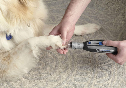 Dremel PawControl 7760-PGK Dog Nail Grinder and Trimmer - Cordless & Rechargeable Pet Grooming Tool Kit - Safe and Humane for Dogs, Cats, and Small Animals