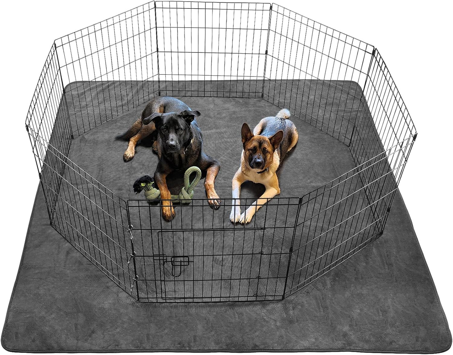 Dog Pee Pad Washable Extra Large, 72x72 Instant Absorb Training Pads, Non-Slip Pet Playpen Mat Waterproof Reusable Floor Mat for Puppy, Senior Dog Whelping Incontinence Housebreaking