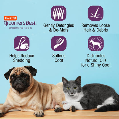 Groomer's Best Small Combo Brush for Cats and Small Dogs