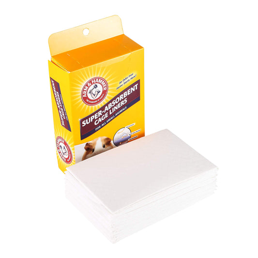 Arm & Hammer for Pets Super Absorbent Cage Liners for Guinea Pigs, Hamsters, Rabbits & All Small Animals | Best Cage Liners for Small Animals, 7 Count Small Animal Pet Products