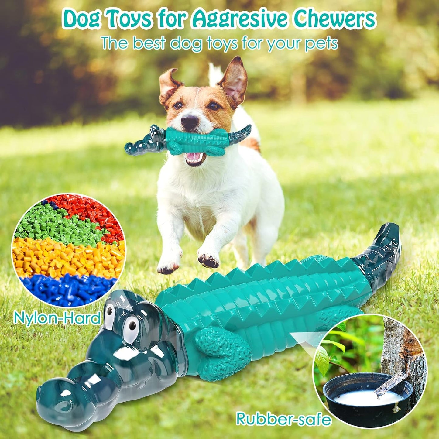 Dog Toys for Aggresive Chewers：Dog Toys for Large Dogs - Tough Dog Chew Toys - Indestructible Dog Toys for All Breed Sizes to Keep Them Busy