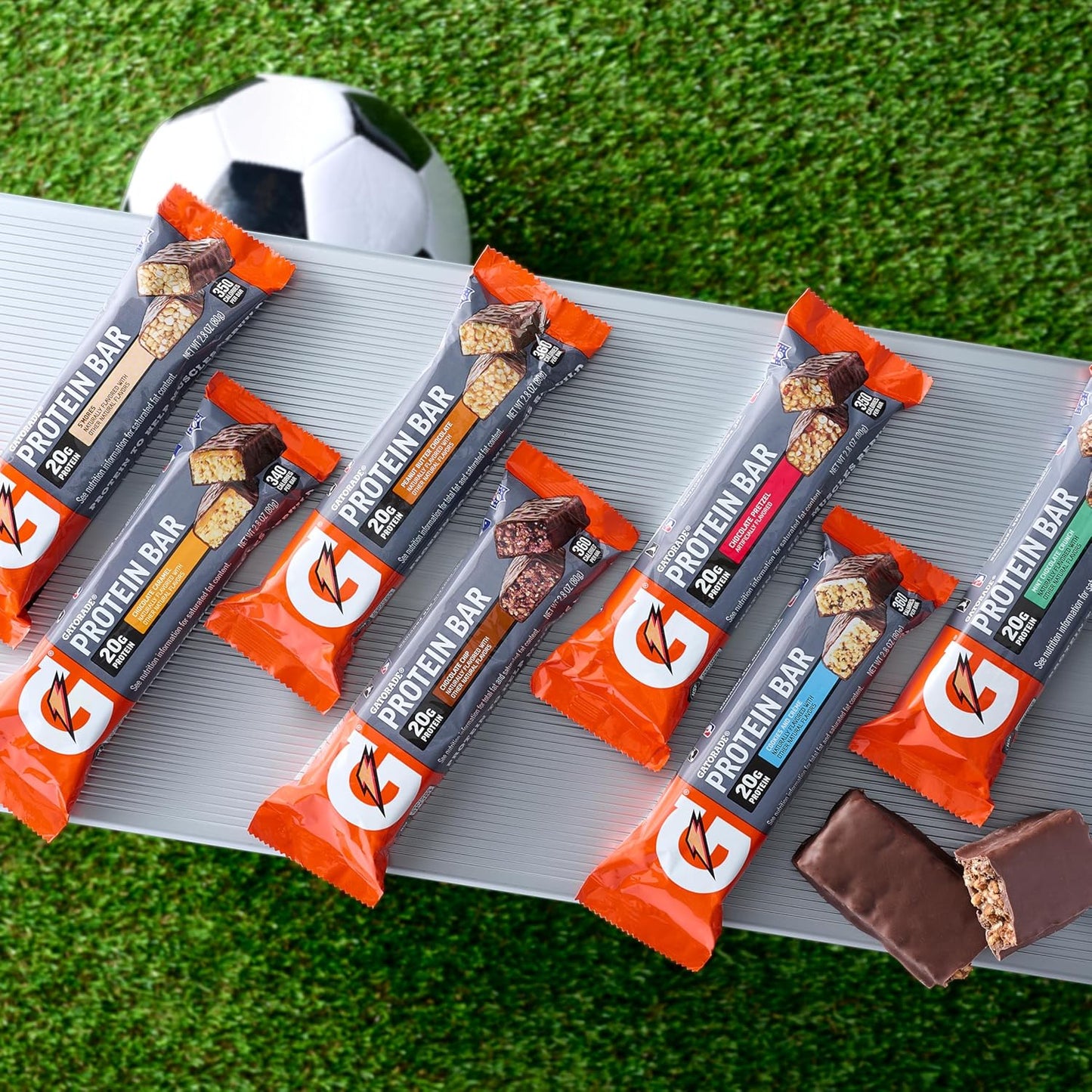 Gatorade Whey Protein Recover Bars, Chocolate Chip, 2.8 ounce(Pack of 12)