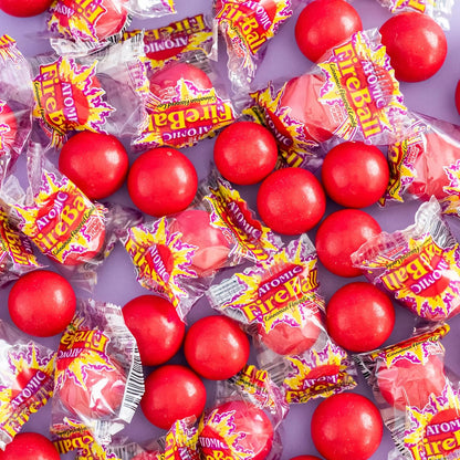 Wonka Atomic Fireball, Candy, Cinnamon Flavor, Individually Wrapped, 7.5 g (240 ct)